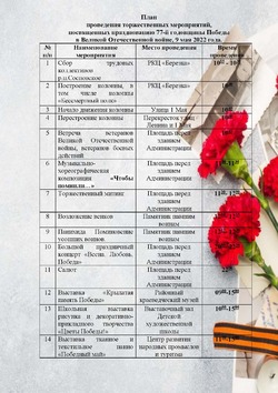 План 9 мая на сайт